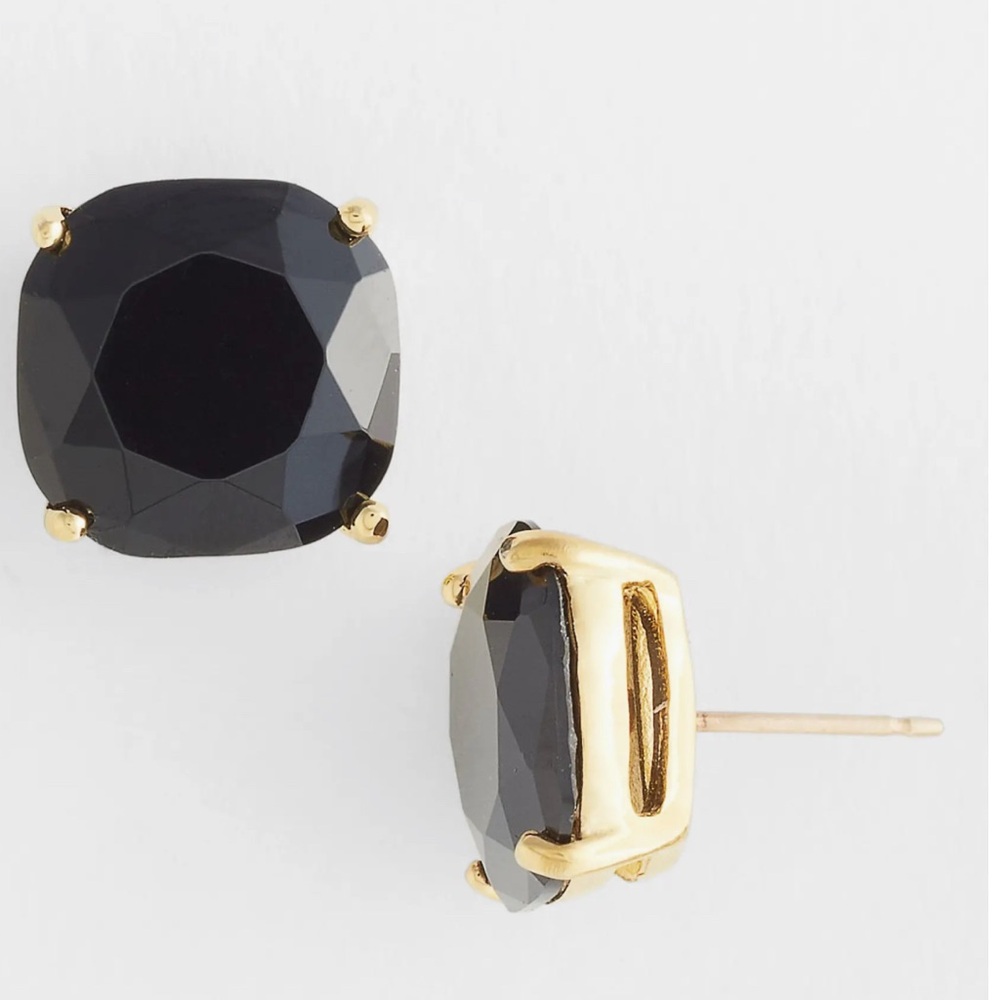 Kate Spade small square semiprecious stone stud earrings